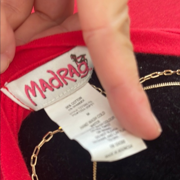 MADRAG | Women’s Red Crew Neck Long Sleeve Bodysuit Size Medium - Picture 4 of 4